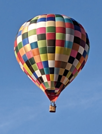 A hot air balloon